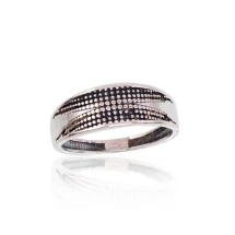 Серебряное кольцо, Серебро 925 проба, оксид (покрытие)