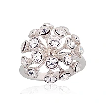 Серебряное кольцо, Серебро 925 проба, Кристаллы