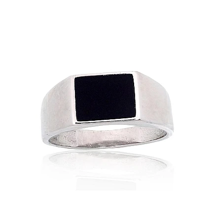 Meestele,  - Hõbesõrmus, 22, 5.2 g, Hõbe 925 proov, roodium (kate), Ooniks