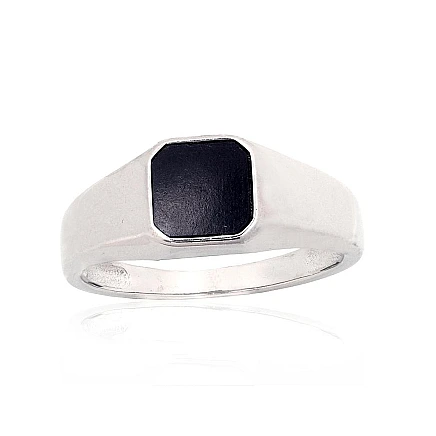 Meestele,  - Hõbesõrmus, 19.5, 4 g, Hõbe 925 proov, roodium (kate), Ooniks