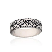 Серебряное кольцо, Серебро 925 проба, оксид (покрытие)
