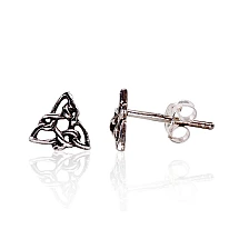 Серебряные серьги-пуссеты, 0.7 g, Серебро 925 проба, оксид (покрытие)