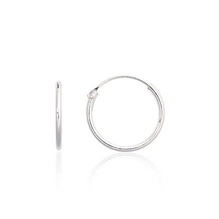 Kõrvarõngas-ringikesed,  - Hõbekõrvarõngad-ringikesed, 0.4 g, Hõbe 925 proov