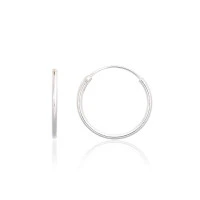 Серебряные серьги-кольца, 0.5 g, Серебро 925 проба
