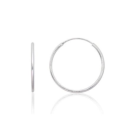 Kõrvarõngas-ringikesed,  - Hõbekõrvarõngad-ringikesed, 1.4 g, Hõbe 925 proov