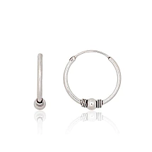 Hõbekõrvarõngad-ringikesed, 1.7 g, Hõbe 925 proov, oksüüd (kate)