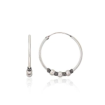 Hõbekõrvarõngad-ringikesed, 2.8 g, Hõbe 925 proov, oksüüd (kate)