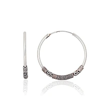 Hõbekõrvarõngad-ringikesed, 3 g, Hõbe 925 proov, oksüüd (kate)