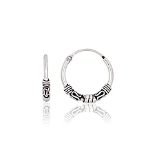 Hõbekõrvarõngad-ringikesed, 1.8 g, Hõbe 925 proov, oksüüd (kate)