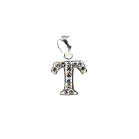 Серебряный кулон, 1.8 g, Серебро 925 проба, Кристаллы