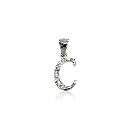 Tähed,  - Hõberipats, 1.2 g, Hõbe 925 proov, roodium (kate), Tsirkonid