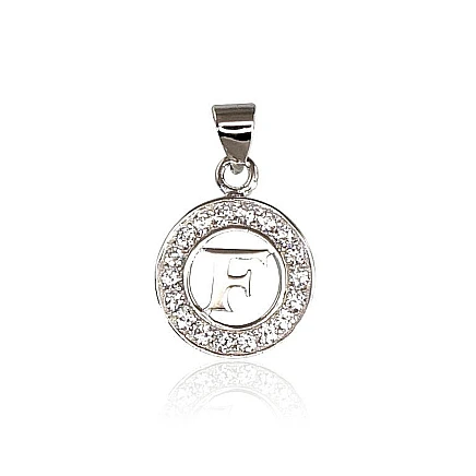 Tähed,  - Hõberipats, 1.1 g, Hõbe 925 proov, roodium (kate), Tsirkonid