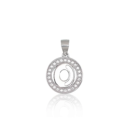 Tähed,  - Hõberipats, 1.8 g, Hõbe 925 proov, roodium (kate), Tsirkonid