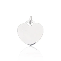 Сердечко, Серебряный кулон, Серебро 925 проба