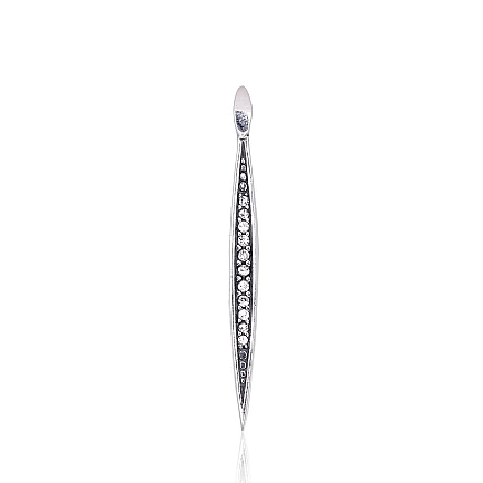 Naiste,  - Hõberipats, 1.4 g, Hõbe 925 proov, oksüüd (kate), Tsirkonid