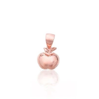 Серебряный кулон, 1.1 g, Серебро 925 проба, красное золото (покрытие)