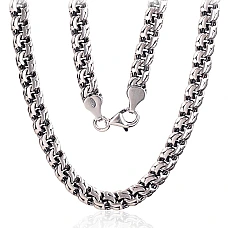 Hõbekett Bismark 6 mm, 50, 35.2 g, Hõbe 925 proov, oksüüd (kate)