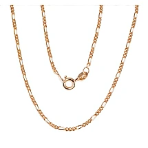 Hõbekett Figaro 1,8 mm , kantide teemanttöötlus, 50, 3.3 g, Hõbe 925 proov, punane kuld (kate)