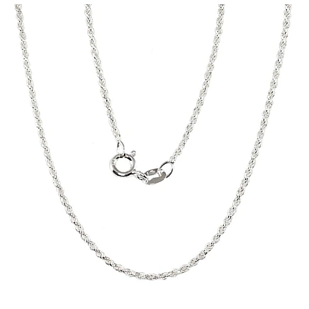Ketid,  - Hõbekett Rope 1, 3 mm, Hõbe 925 proov