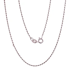 Серебряная цепочка Канатное 1,1 мм, 45, 2.4 g, Серебро 925 проба