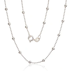 Hõbekett Bead 1-3 mm, 40, 3.8 g, Hõbe 925 proov