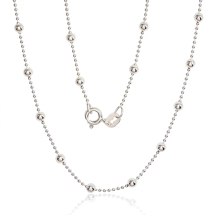 Ketid,  - Hõbekett Bead 1-3 mm, 40, 3.9 g, Hõbe 925 proov