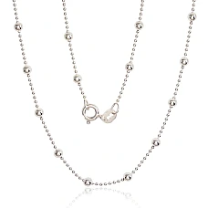 Hõbekett Bead 1-3 mm, 45, 4.2 g, Hõbe 925 proov