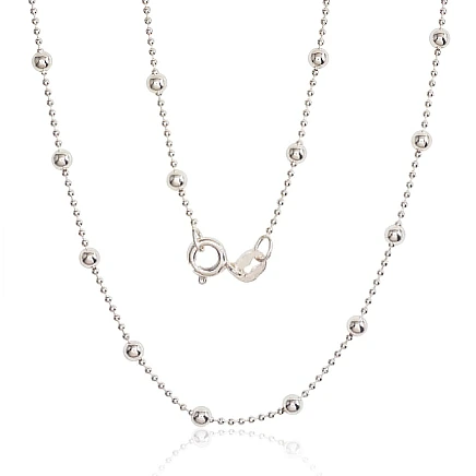 Ketid,  - Hõbekett Bead 1-3 mm, 45, 4.2 g, Hõbe 925 proov