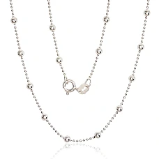 Hõbekett Bead 1-3 mm, 50, 4.8 g, Hõbe 925 proov