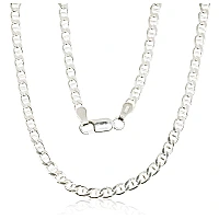Серебряная цепочка Марина 3 мм , алмазная обработка граней, 55, 9.1 g, Серебро 925 проба