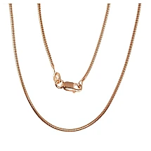 Hõbekett Snake 1,5 mm, 45, 3.7 g, Hõbe 925 proov, punane kuld (kate)