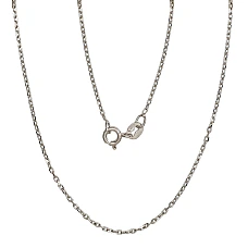 Hõbekett Anchor 1 mm , kantide teemanttöötlus, 55, 2.3 g, Hõbe 925 proov, roodium (kate)