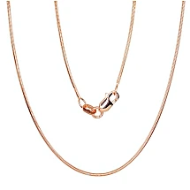 Hõbekett Snake 1 mm, 45, 4 g, Hõbe 925 proov, punane kuld (kate)