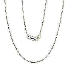 Hõbekett Snake 1 mm, 47, 4.2 g, Hõbe 925 proov, roodium (kate)
