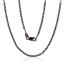 Hõbekett Anchor 2.1 mm , kantide teemanttöötlus, 45, 5.7 g, Hõbe 925 proov, roodium (kate)