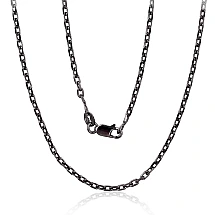 Hõbekett Anchor 2.1 mm , kantide teemanttöötlus, 50, 6.3 g, Hõbe 925 proov, roodium (kate)