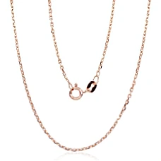 Hõbekett Anchor 1.2 mm , kantide teemanttöötlus, 55, 3.5 g, Hõbe 925 proov, punane kuld (kate)
