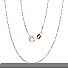 Hõbekett Anchor 1.2 mm , kantide teemanttöötlus, 55, 3.6 g, Hõbe 925 proov, punane kuld (kate)