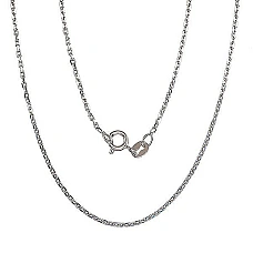 Hõbekett Anchor 1.2 mm , kantide teemanttöötlus, 45, 2.8 g, Hõbe 925 proov, roodium (kate)