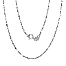 Hõbekett Anchor 1.2 mm , kantide teemanttöötlus, 55, 3.4 g, Hõbe 925 proov, roodium (kate)