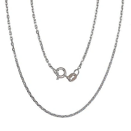 Ketid,  - Hõbekett Anchor 1.2 mm , kantide teemanttöötlus, 55, 3.4 g, Hõbe 925 proov, roodium (kate)