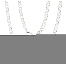 Hõbekett Curb 3.5 mm , kantide teemanttöötlus, 50, 13.2 g, Hõbe 925 proov