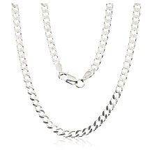 Hõbekett Curb 3.5 mm , kantide teemanttöötlus, 60, 15.9 g, Hõbe 925 proov