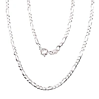 Серебряная цепочка Фигаро 2,2 мм , алмазная обработка граней, 55, 6.1 g, Серебро 925 проба