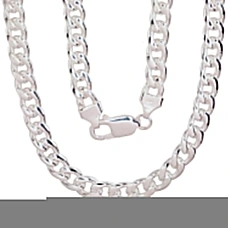 Серебряная цепочка Картье 7 мм, 50, 53 g, Серебро 925 проба