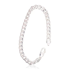 Серебряная цепочка Картье 7 мм, 21, 22.1 g, Серебро 925 проба