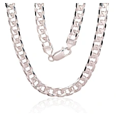 Серебряная цепочка Картье 6 мм , алмазная обработка граней, 50, 36.9 g, Серебро 925 проба