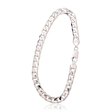 Серебряная цепочка Картье 6 мм , алмазная обработка граней, 22, 16.1 g, Серебро 925 проба