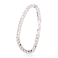 Серебряная цепочка Картье 6 мм , алмазная обработка граней, 22, 16.2 g, Серебро 925 проба