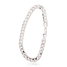 Серебряная цепочка Картье 6 мм , алмазная обработка граней, 22, 16.3 g, Серебро 925 проба